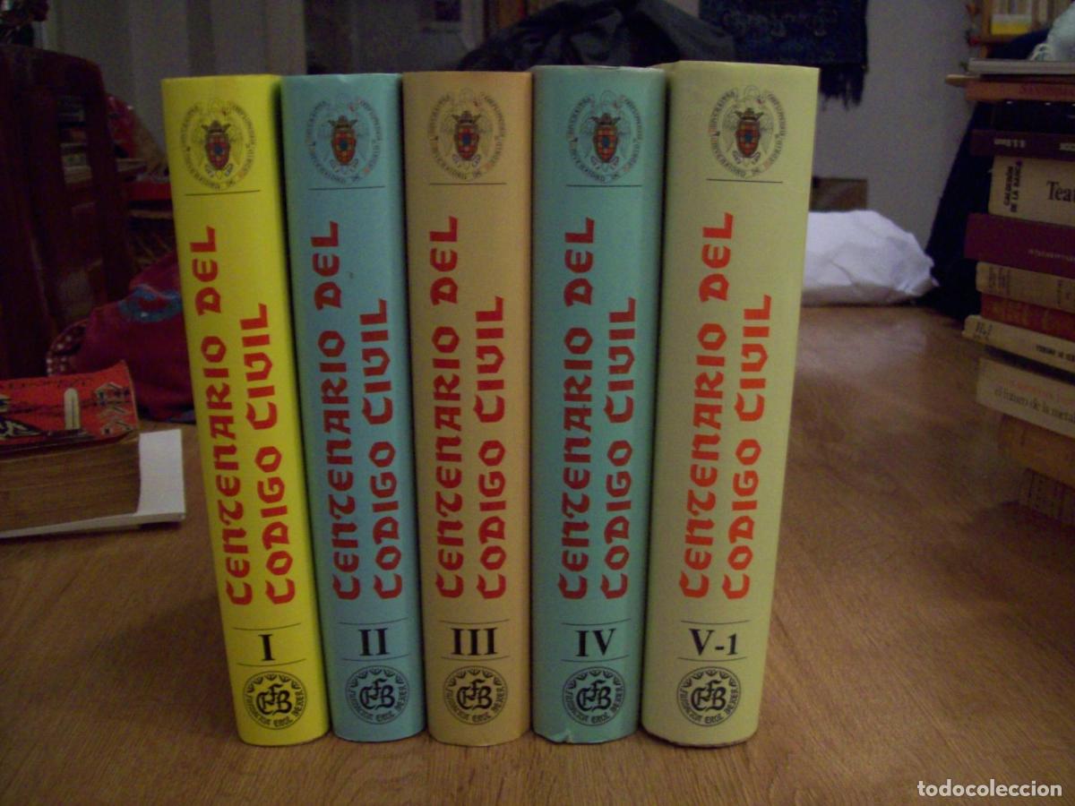 Libros: VV.AA. - CENTENARIO DEL C&Oacute;DIGO CIVIL. 5 Vols. - Foto 1