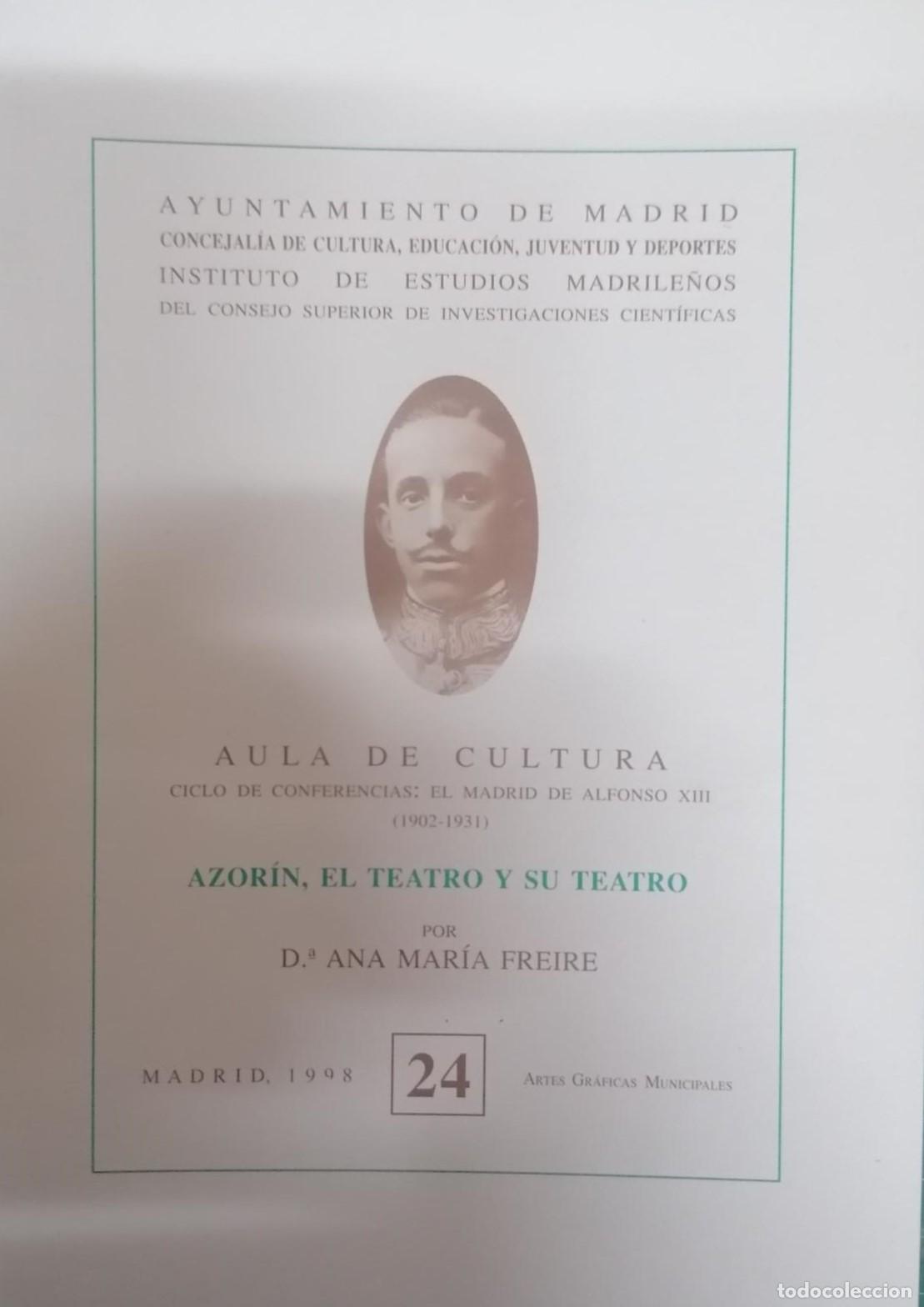 Libros: Freire, Ana Mar&iacute;a - AZOR&Iacute;N, EL TEATRO Y SU TEATRO - Foto 1