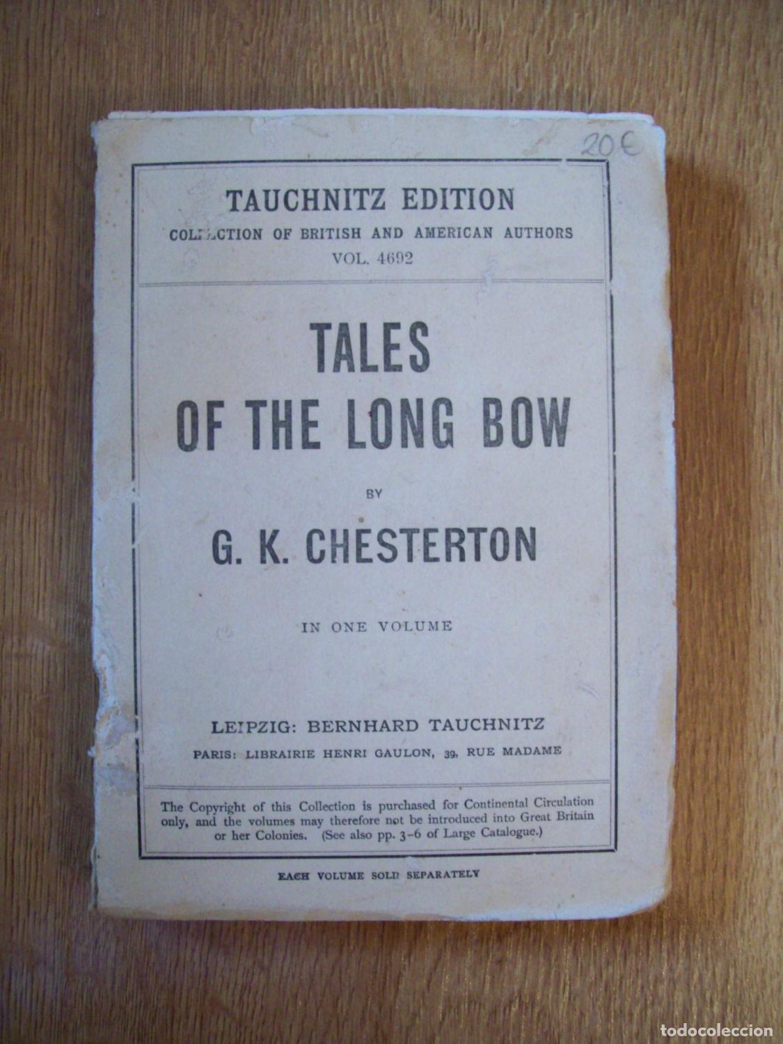 B&uuml;cher: Chesterton, G. K. - TALES OF THE LONG BOW
