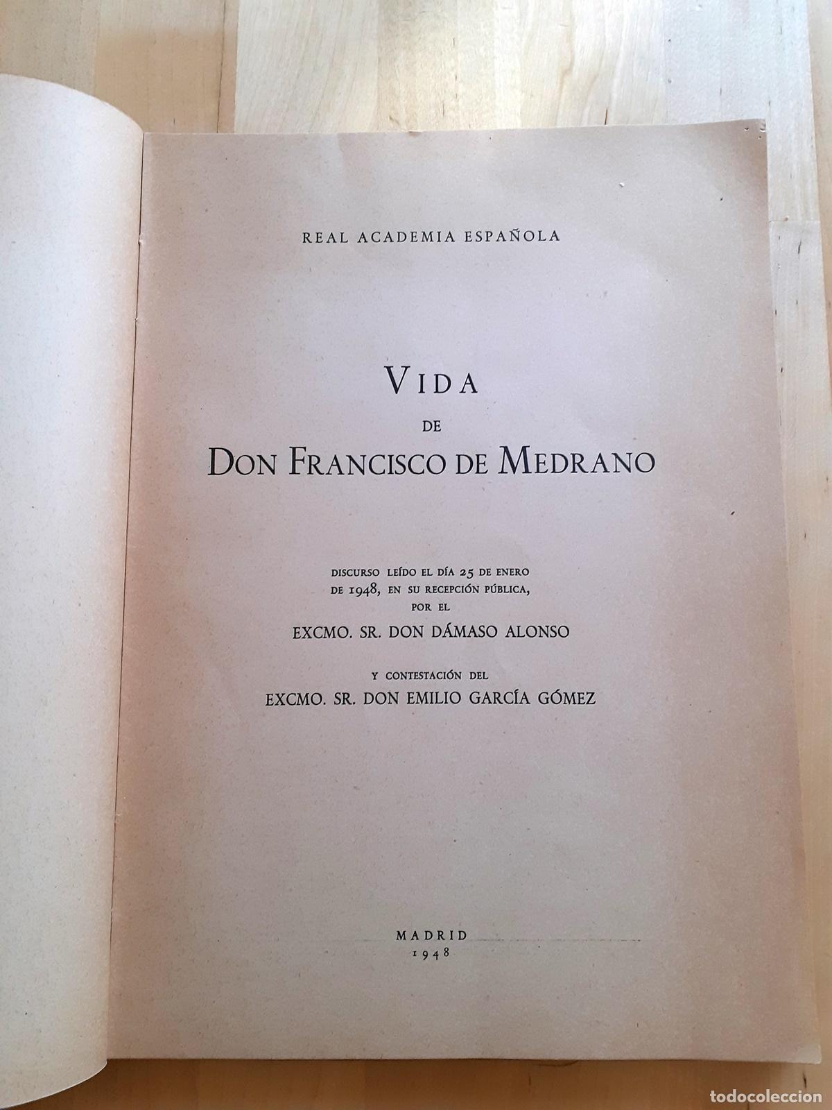 Libros: Alonso, D&aacute;maso - VIDA DE DON FRANCISCO DE MEDRANO - Foto 2