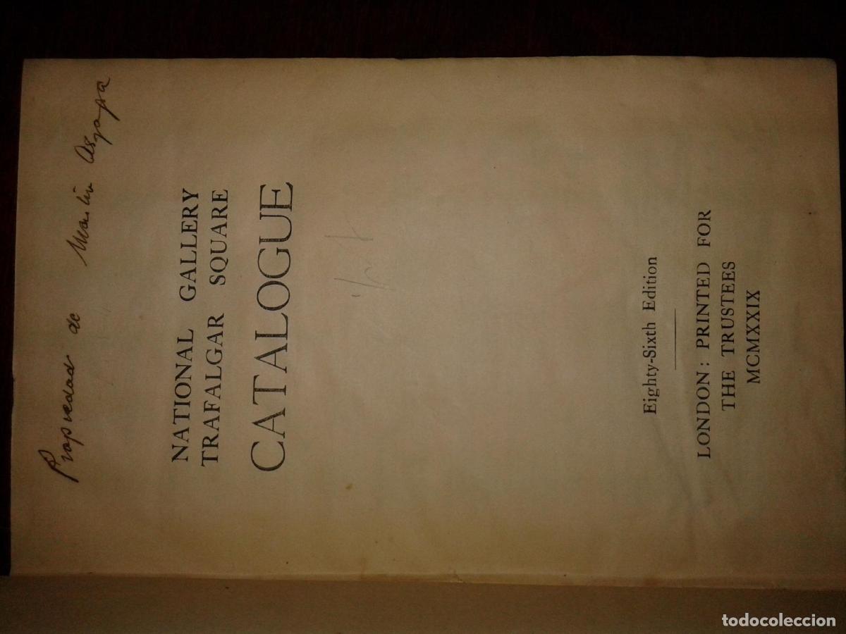 Libros: VV.AA. - NATIONAL GALLERY. TRAFALGAR SQUARE. CATALOGUE - Foto 1