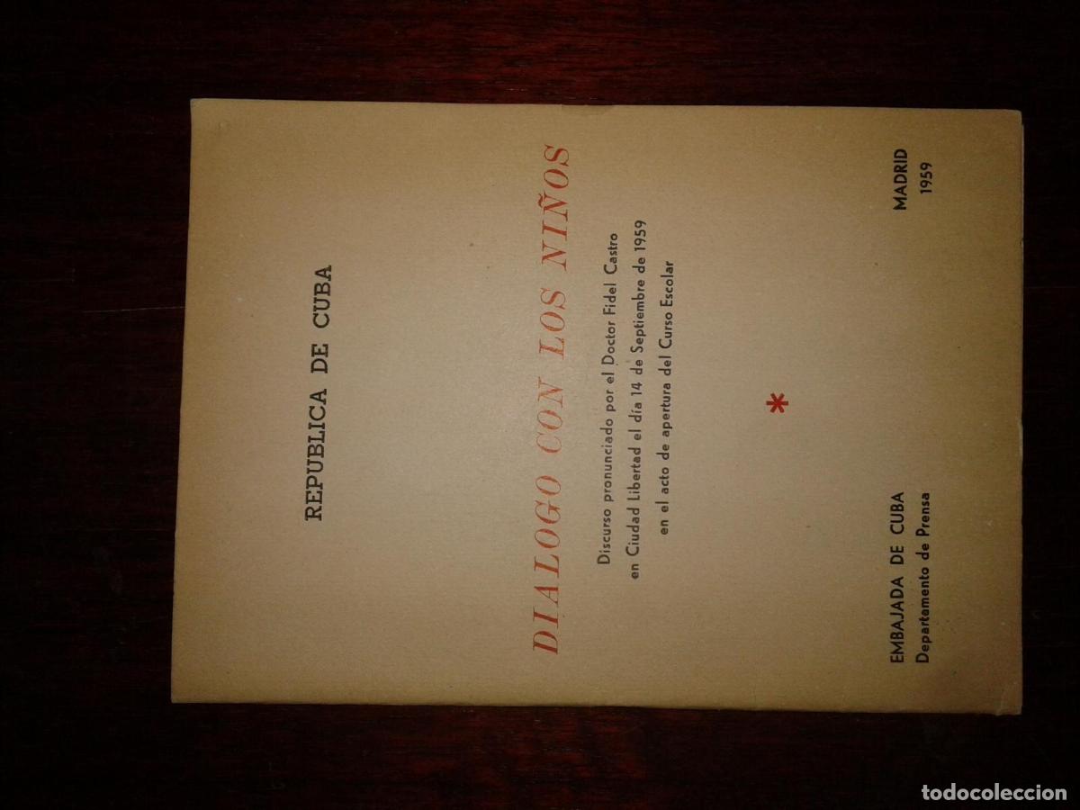 Libros: Castro, Fidel - DI&Aacute;LOGO CON LOS NI&Ntilde;OS