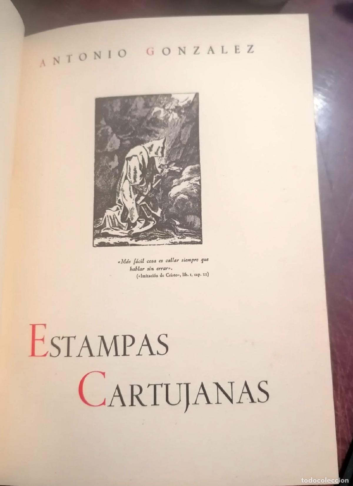Libros: Gonz&aacute;lez, Antonio - ESTAMPAS CARTUJANAS - Foto 3