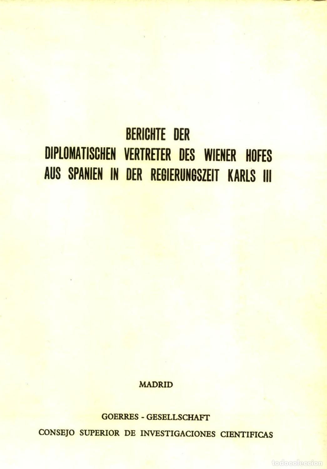 Libri di seconda mano: Hans-Otto Kleinmann - BERICHTE DER DIPLOMATISCHEN VERTRETER DES WIENER HOFES AUS SPANIEN IN DER REGI