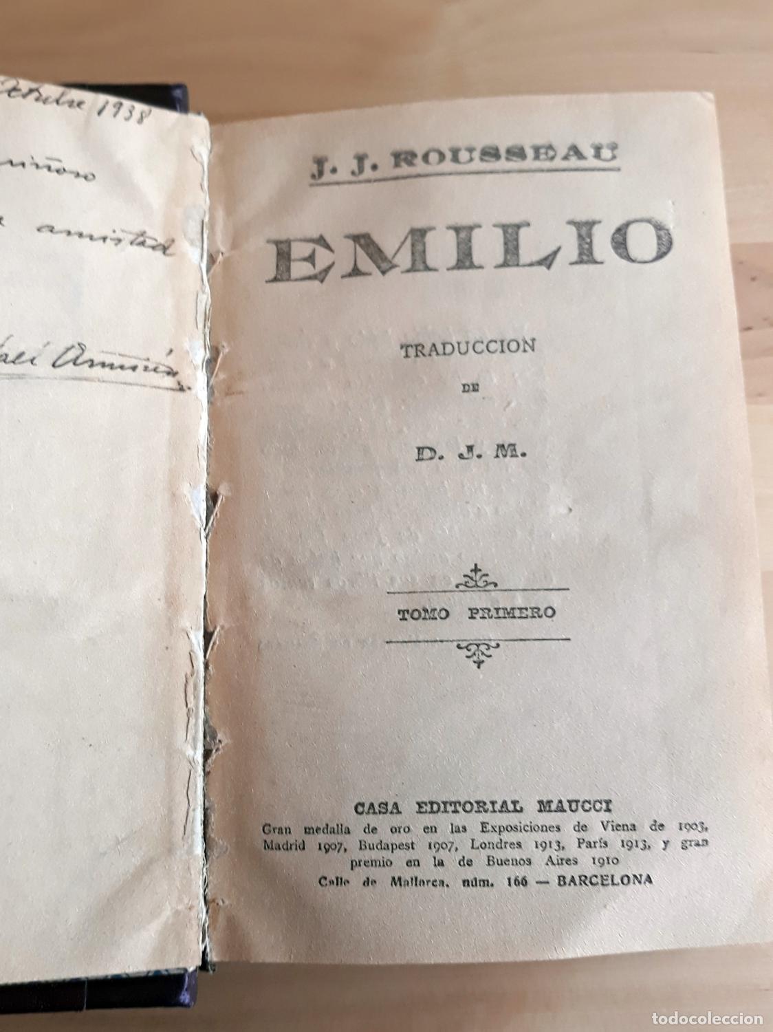 Libros: J.J. Rousseau - EMILIO (2 VOLS.) - Foto 1