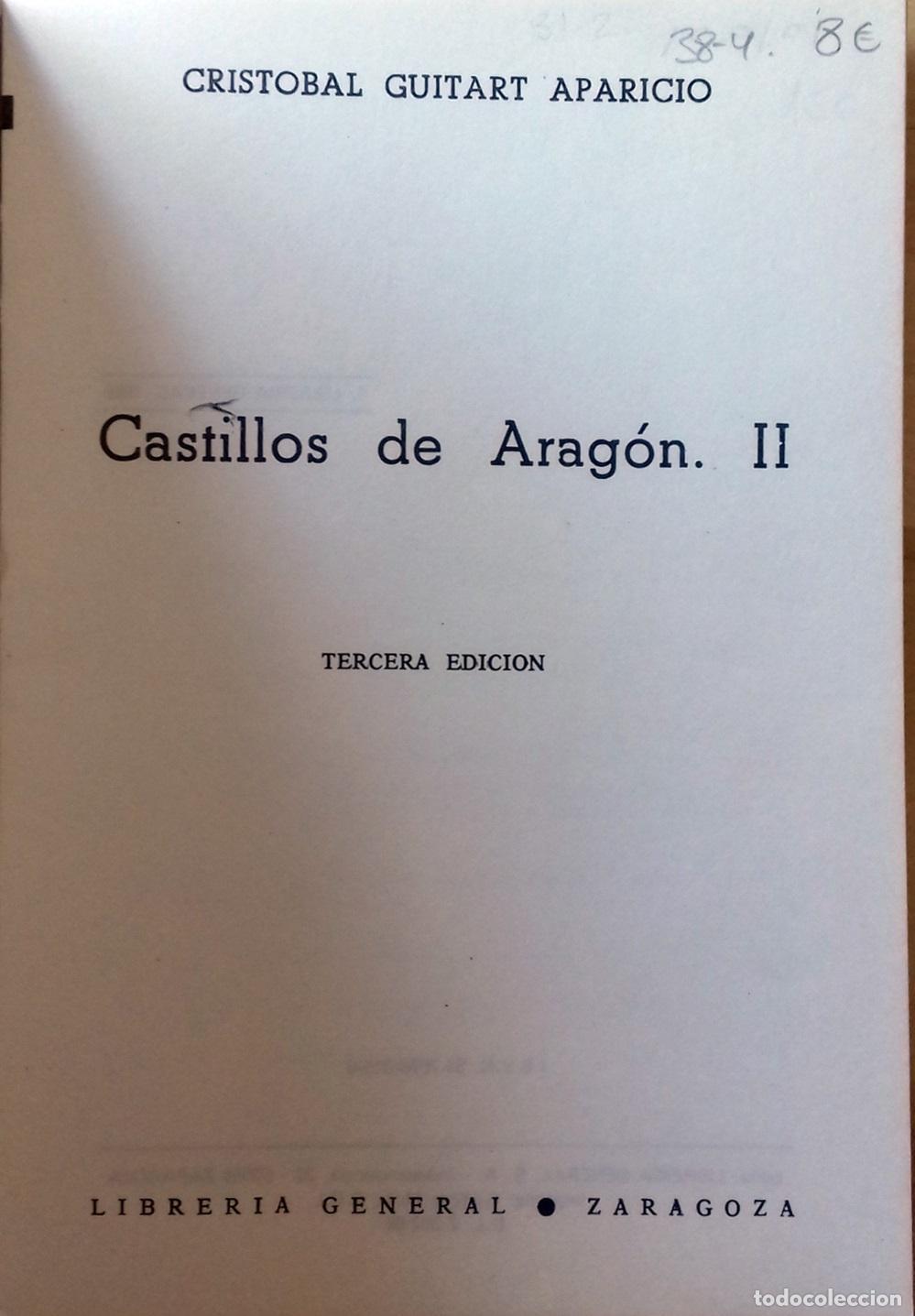 Libros: Crist&oacute;bal Guitart Aparicio - CASTILLOS DE ARAG&Oacute;N II - Foto 3