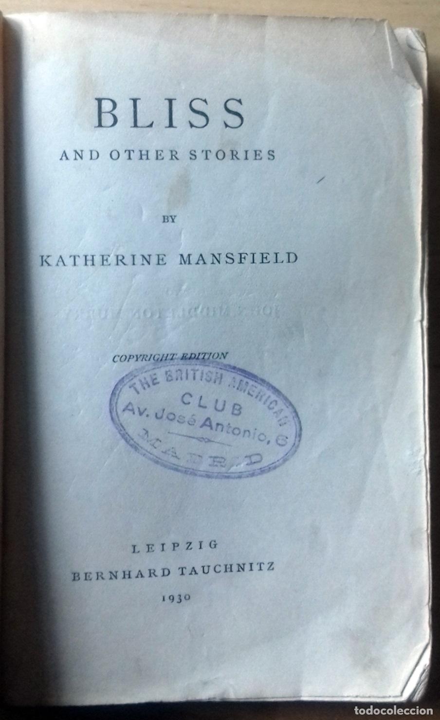 Libros: Katherine Mansfield - BLISS AND OTHER STORIES - Foto 1