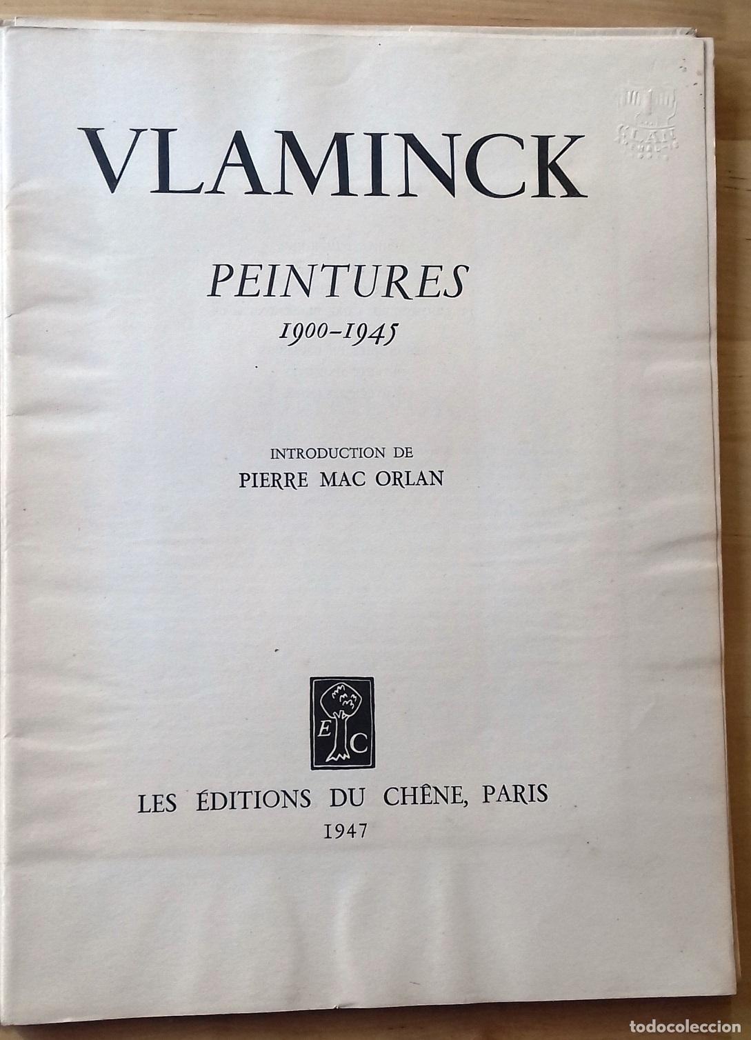 Libros: Pierre Mac Orlan (Introduction) - VLAMINCK. PEINTURES 1900-1945 - Foto 3