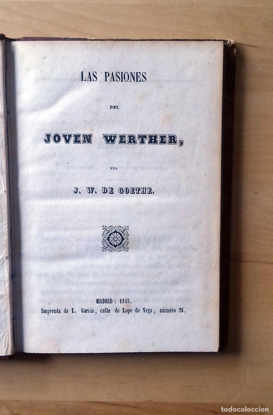 B&uuml;cher: J. W. de Goethe - LAS PASIONES DEL JOVEN WERTHER