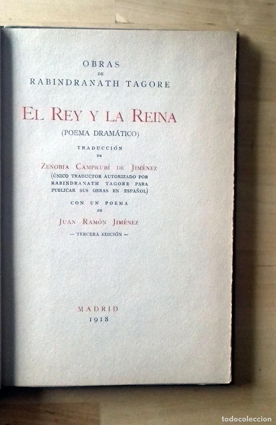 Libros: Rabindranath Tagore - EL REY Y LA REINA (POEMA DRAM&Aacute;TICO) - Foto 2