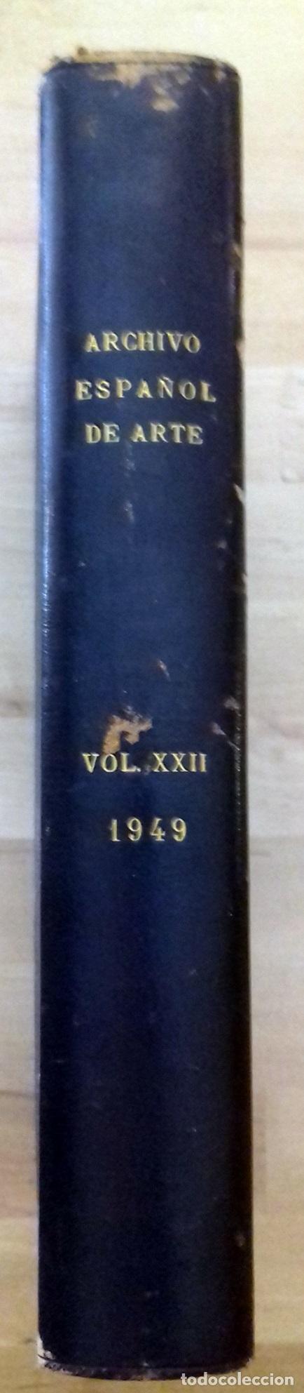 B&uuml;cher: VV.AA. - ARCHIVO ESPA&Ntilde;OL DE ARTE. VOL. XXII. A&Ntilde;O 1949