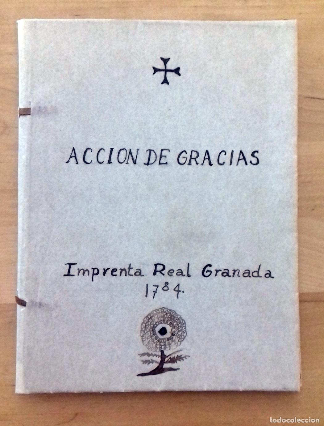 Libros: Antonio Garcia de la Nava y Juan Ignacio Navarro - ACCION DE GRACIAS, QUE POR LOS SE&Ntilde;ALADOS BENEFICI