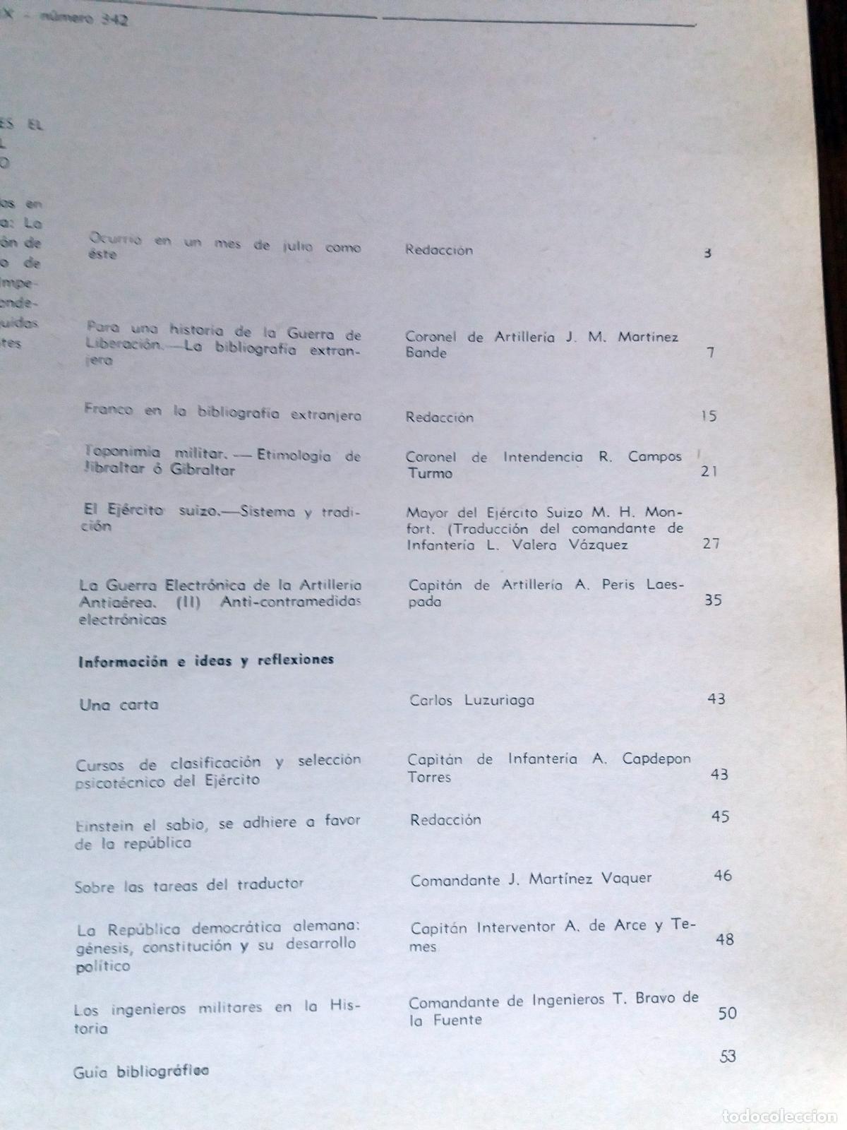 Libros: vvaa - EJERCITO. Julio 1968. A&ntilde;o XXIX. N&ordm; 342 - Foto 3