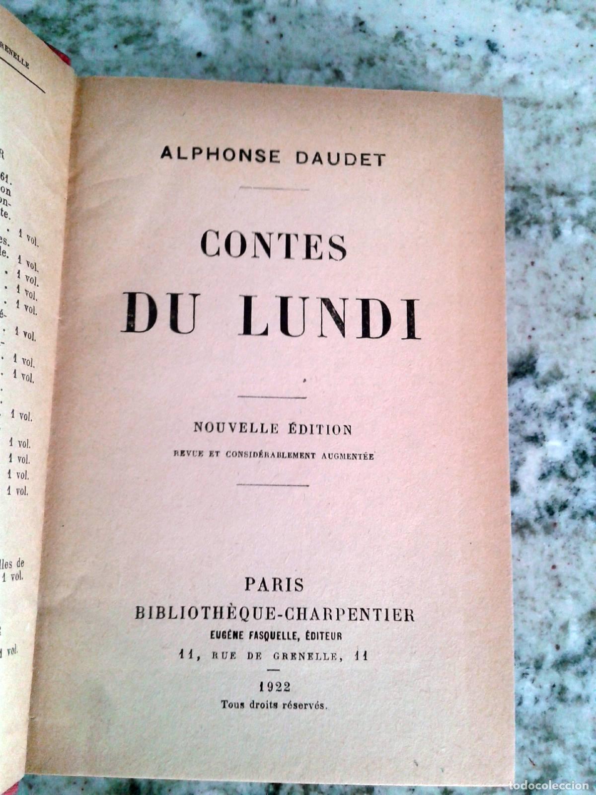 Libros: Alphonse Daudet - CONTES DU LUNDI - Foto 4