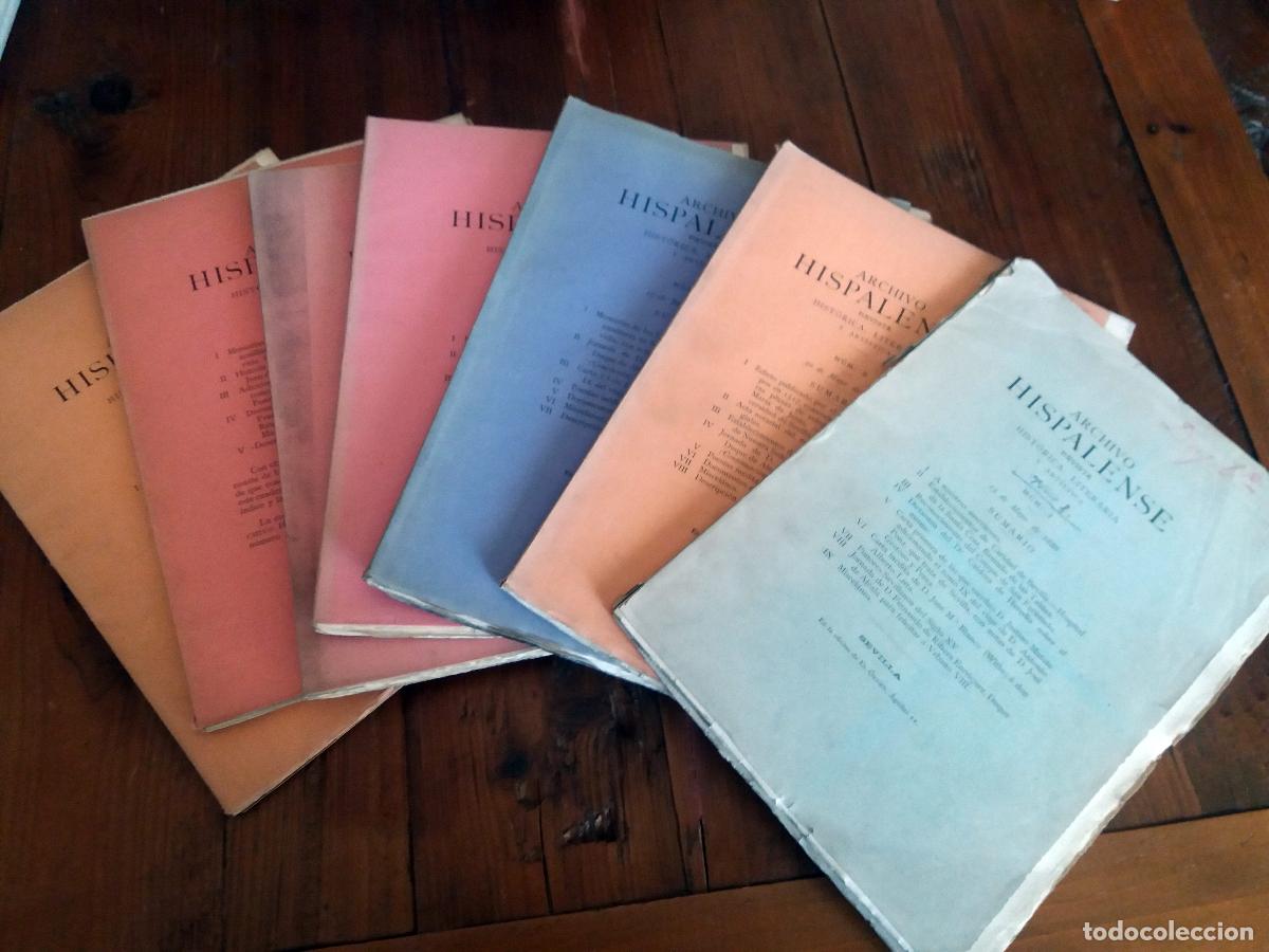 B&uuml;cher: vvaa - ARCHIVO HISPALENSE. Tomo I. 1886