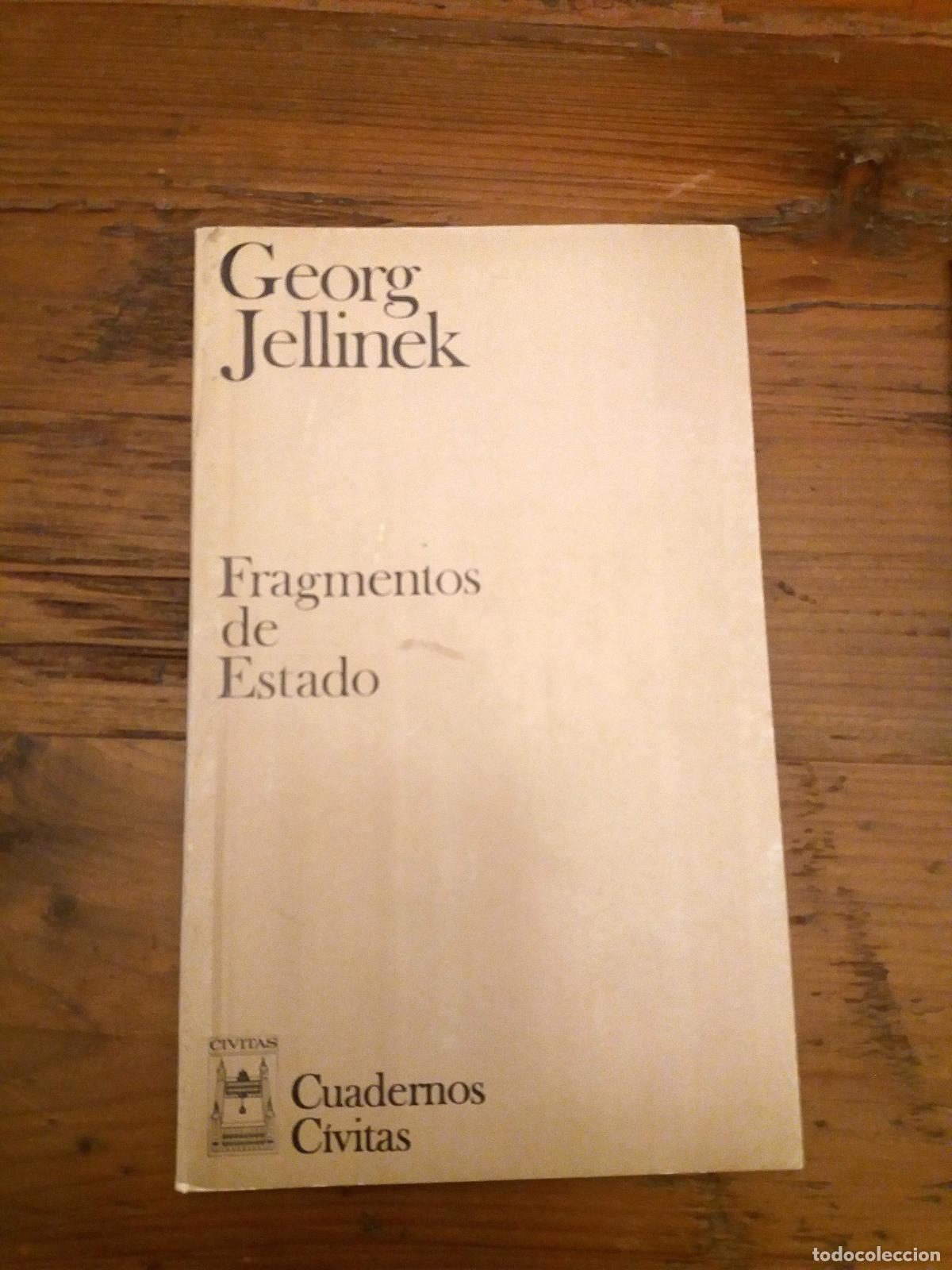 Libros: Georg Jellinek - FRAGMENTOS DE ESTADO - Foto 1