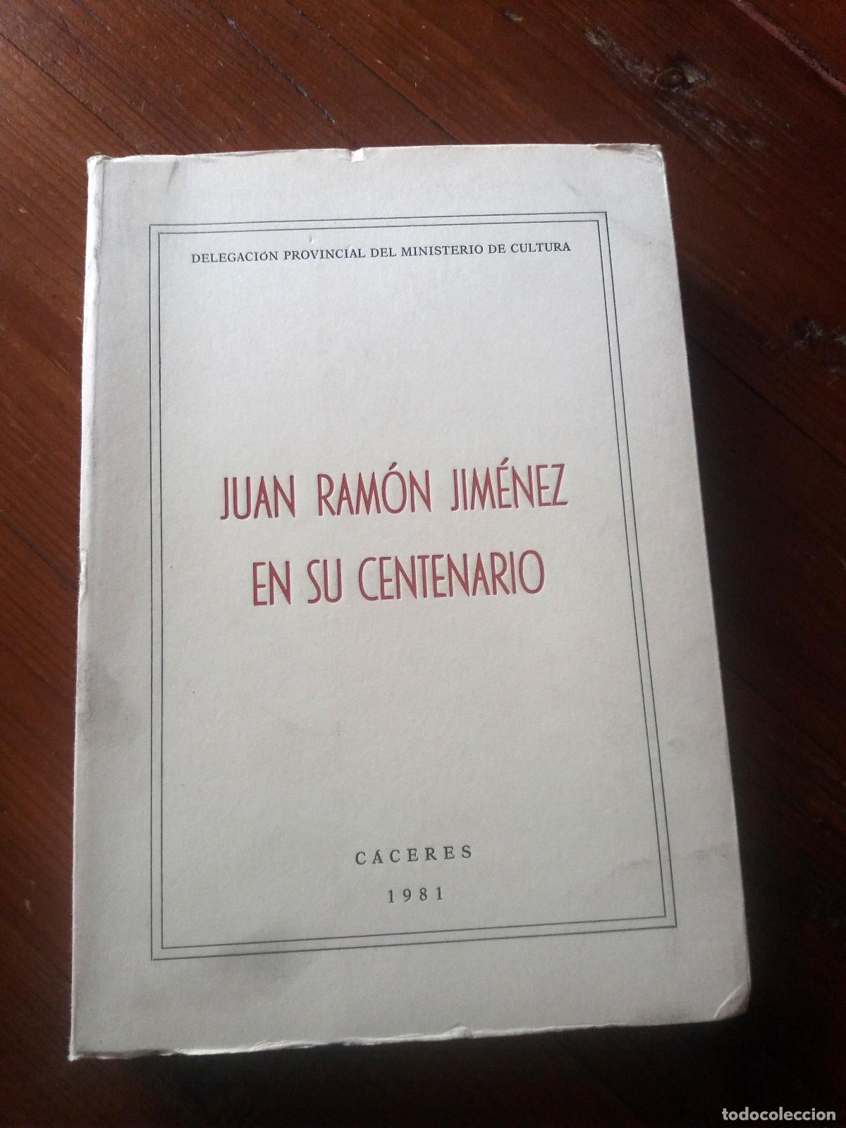 Libros: vvaa - JUAN RAMON JIMENEZ EN SU CENTENARIO - Foto 1