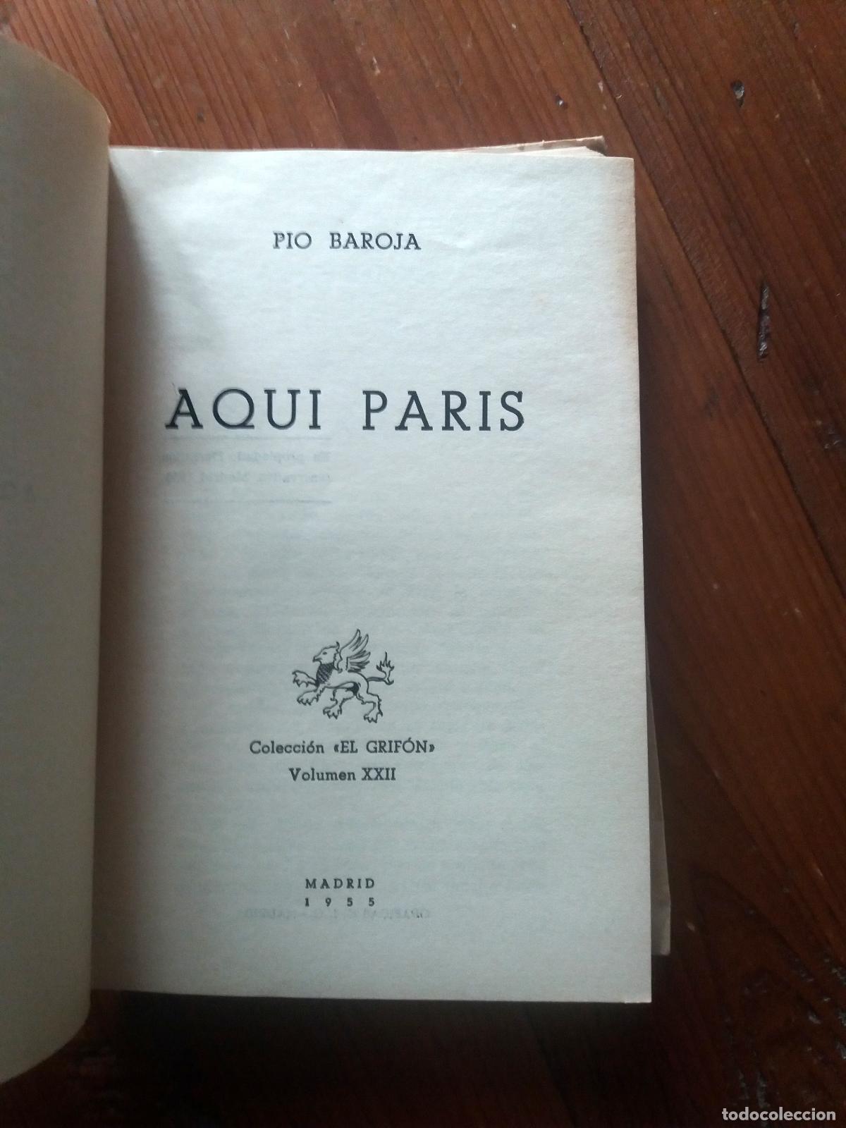 Libros: Pio Baroja - AQUI PARIS - Foto 3