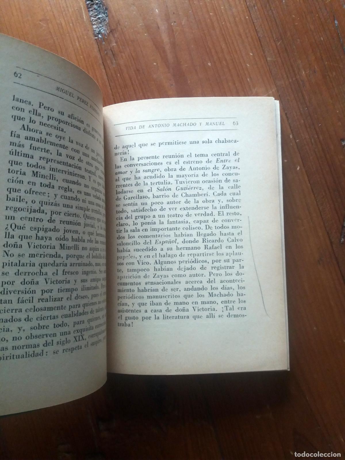 Libros: Miguel P&eacute;rez Ferrero - VIDA DE ANTONIO MACHADO Y MANUEL - Foto 2