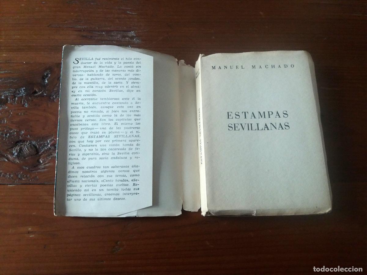 Libros: Manuel Machado - ESTAMPAS SEVILLANAS - Foto 2