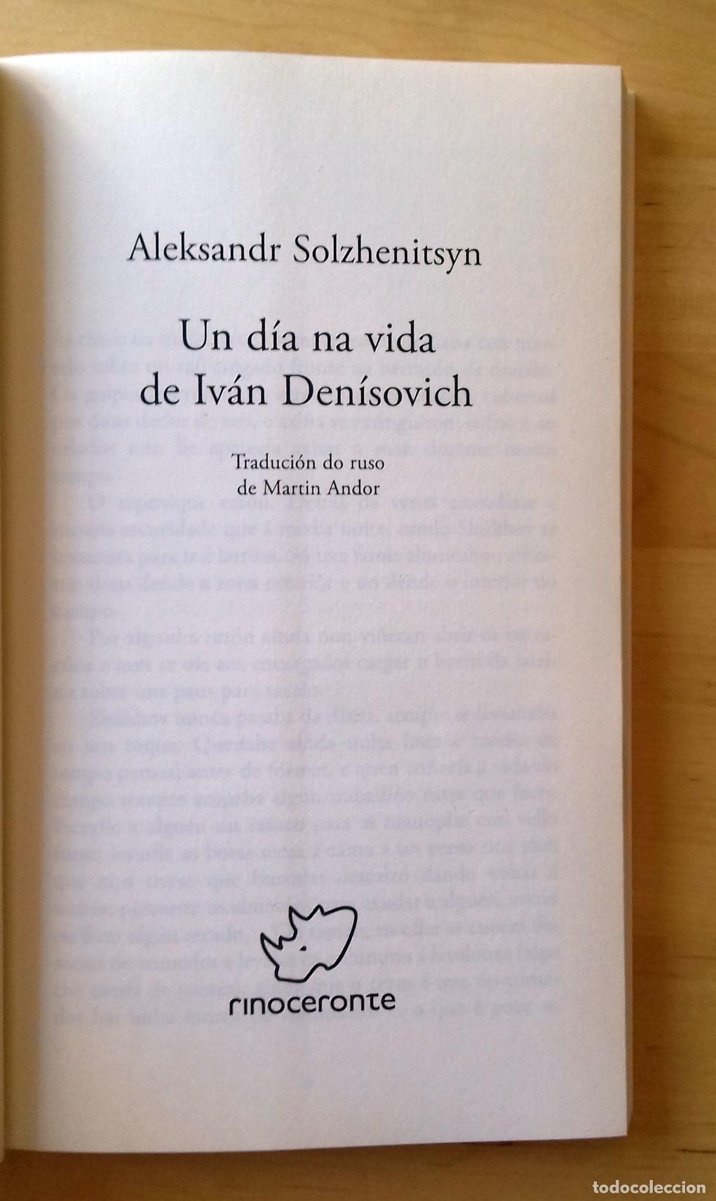 Libros: Aleksandr Solzhenitsyn - UN DIA NA VIDA DE IVAN DENISOVICH - Foto 2