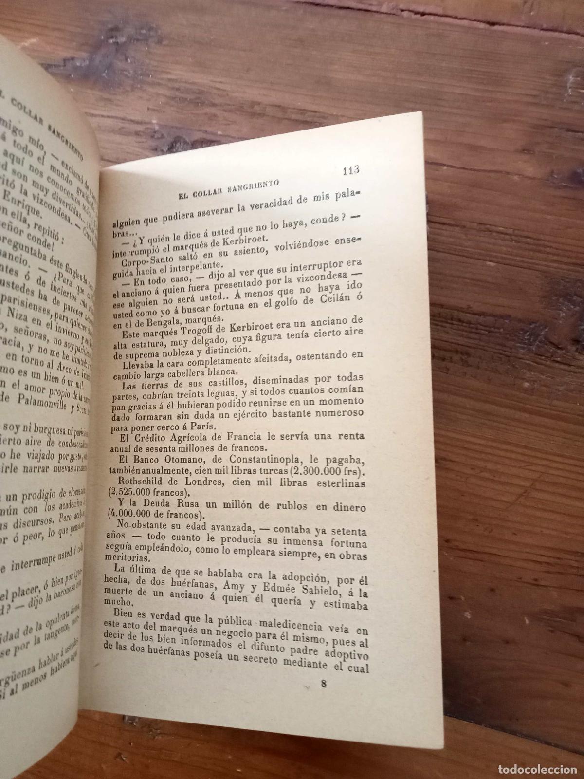 Libros: Paul Feval (hijo) - EL COLLAR SANGRIENTO - Foto 2
