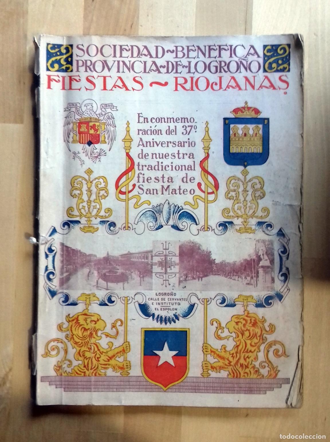 Libri di seconda mano: VV.AA. - REVISTA CONMEMORATIVA DE LAS FIESTAS RIOJANAS DEL 37 ANIVERSARIO DE LA TRADICIONAL FIESTA D