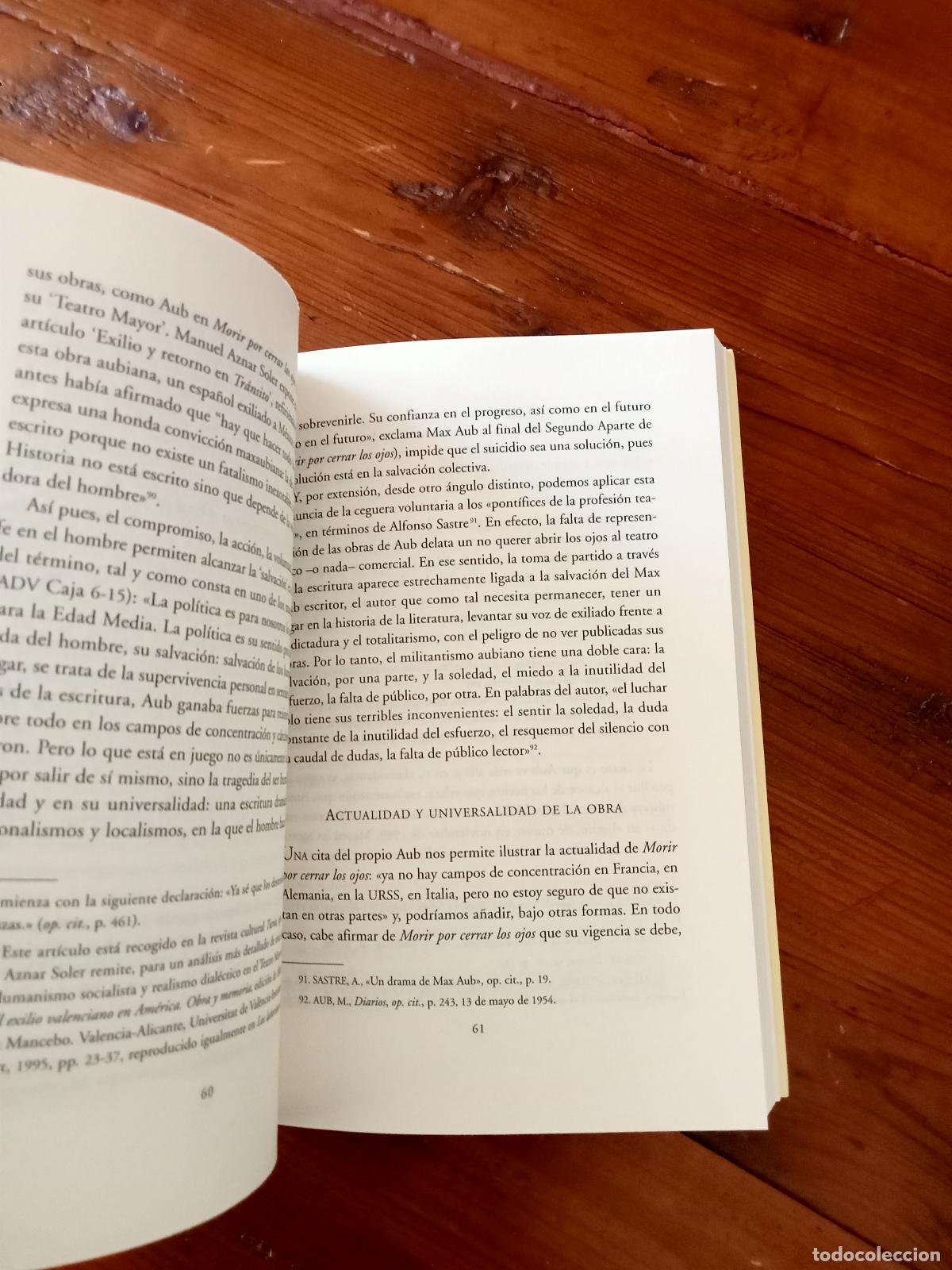 Libros: Max Aub - MORIR POR CERRAR LOS OJOS - Foto 2
