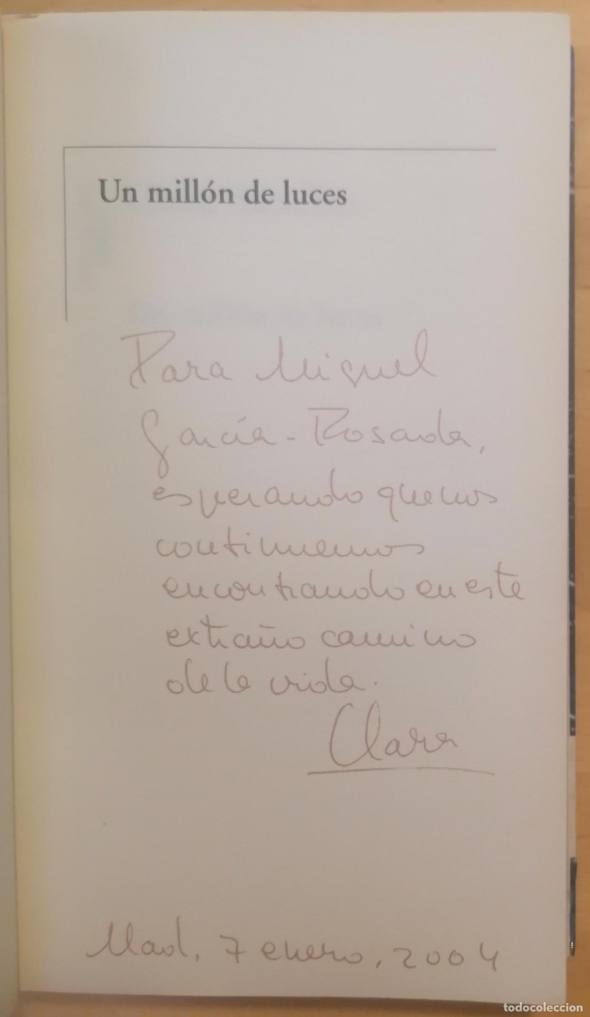 Libros: Clara S&aacute;nchez - UN MILL&Oacute;N DE LUCES - Foto 3