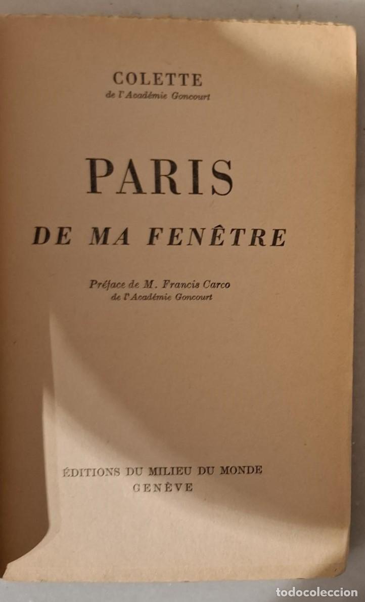 Libros: Colette - PARIS DE MA FENETRE - Foto 2