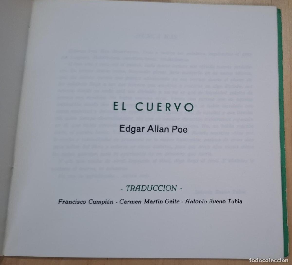Libros: Edgar Allan Poe - EL CUERVO - Foto 2