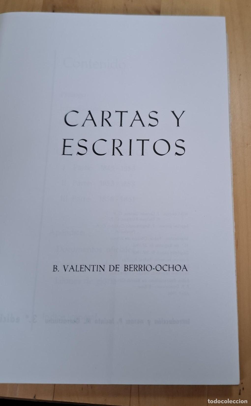 Libros: B. Valentin de Berrio-Ochoa - CARTAS Y ESCRITOS - Foto 2