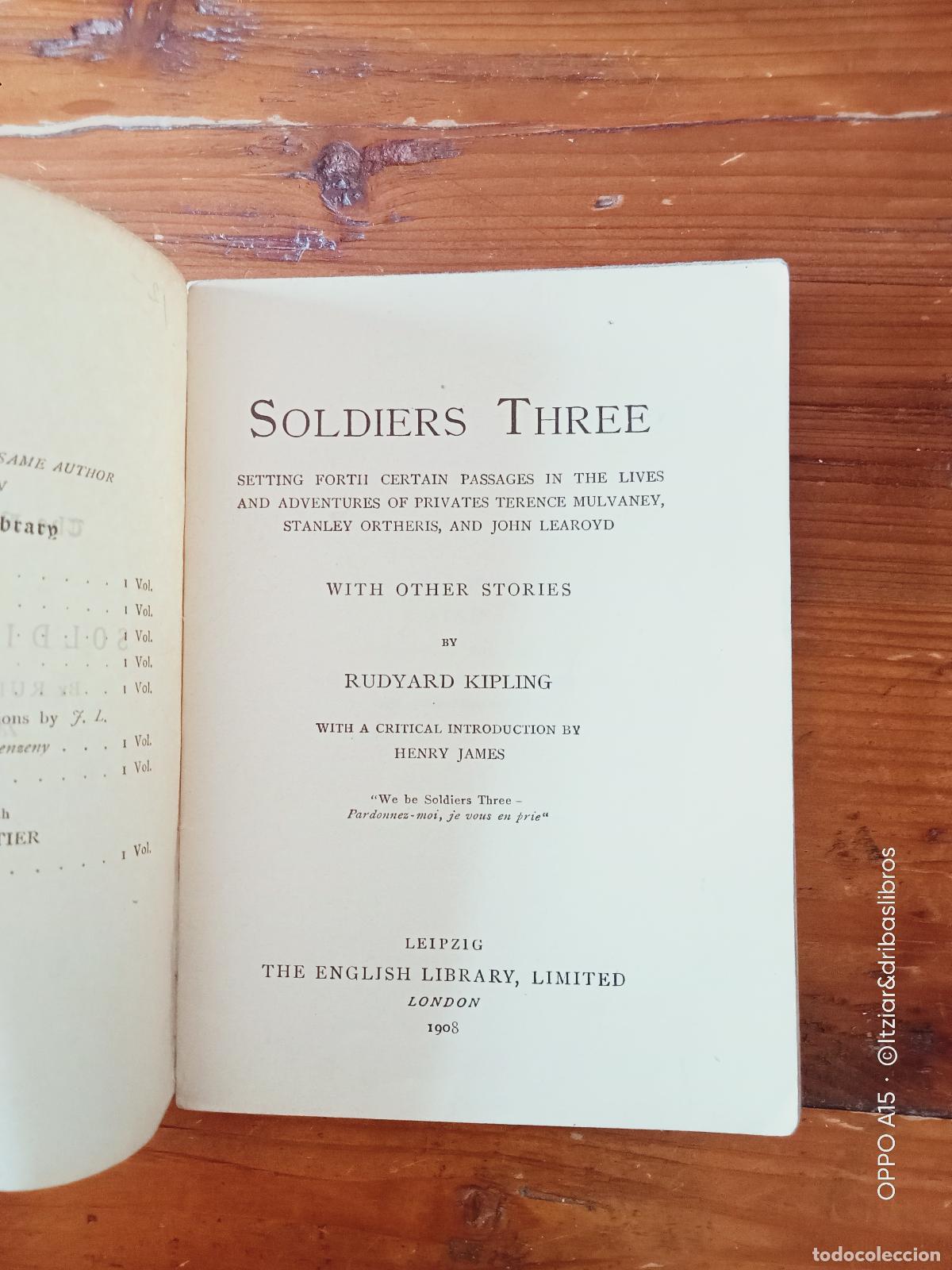 Libros: Rudyard Kipling - SOLDIERS THREE with other stories - Foto 3