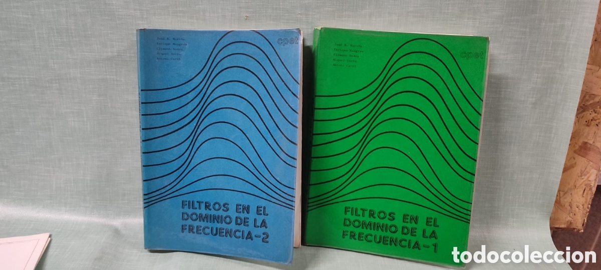 Livres: Antiguos libros de electr&oacute;nica, CPET. Filtros en el dominio de la frecuencia 1 y 2. 1985