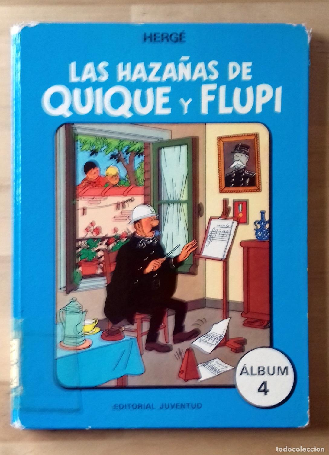 Libros: Herg&eacute; - LAS HAZA&Ntilde;AS DE QUIQUE Y FLUPI N&ordm; 4 - Foto 1