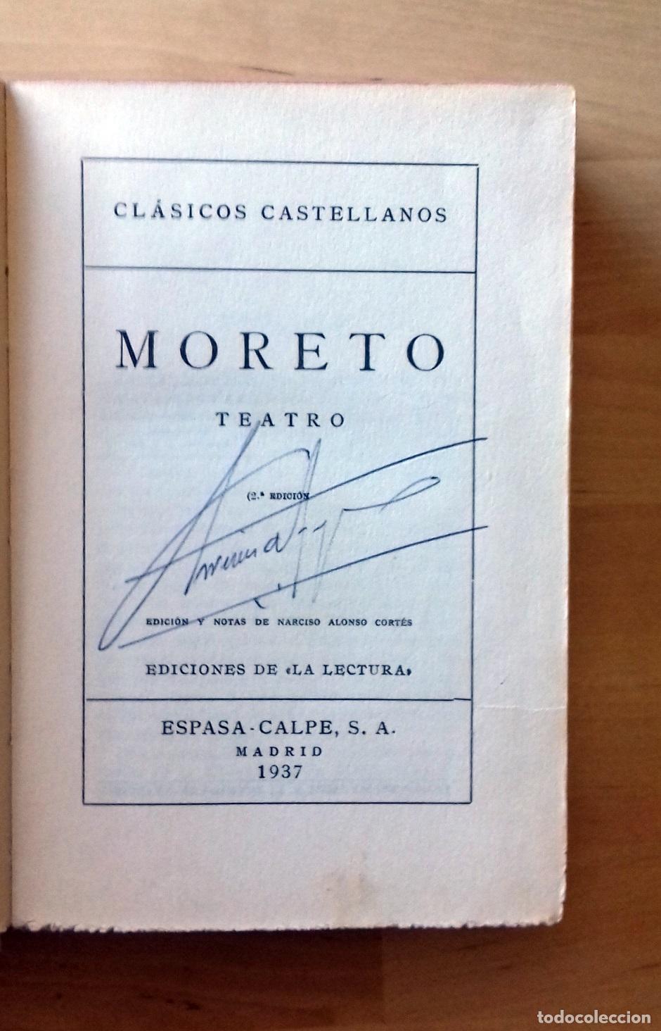 Libros: Moreto - TEATRO - Foto 2