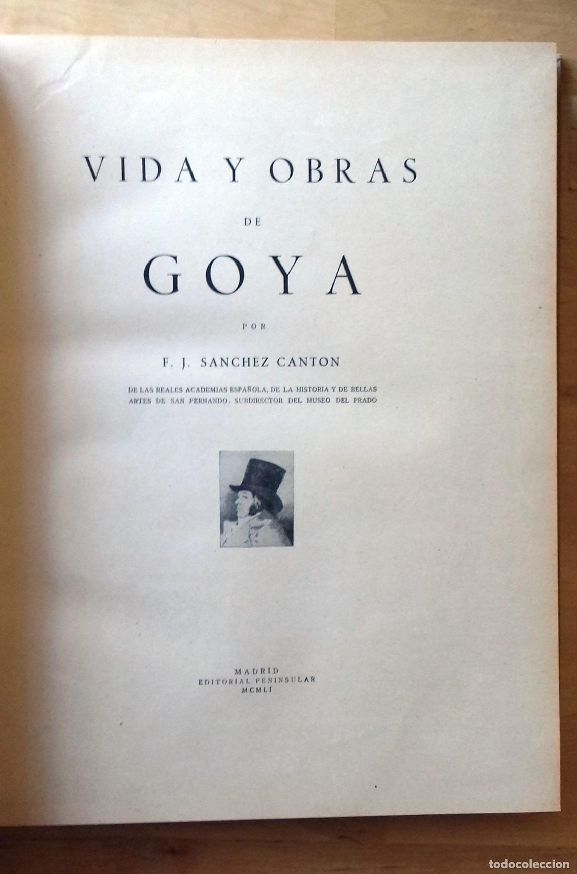 Libros: S&aacute;nchez Cant&oacute;n, F.J. - VIDA Y OBRAS DE GOYA - Foto 4