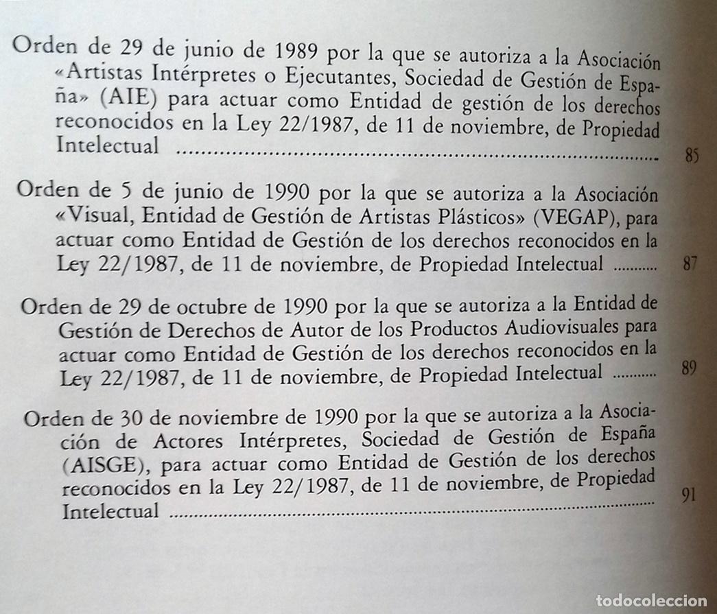 Libros: VV.AA. - PROPIEDAD INTELECTUAL 1991 - Foto 2