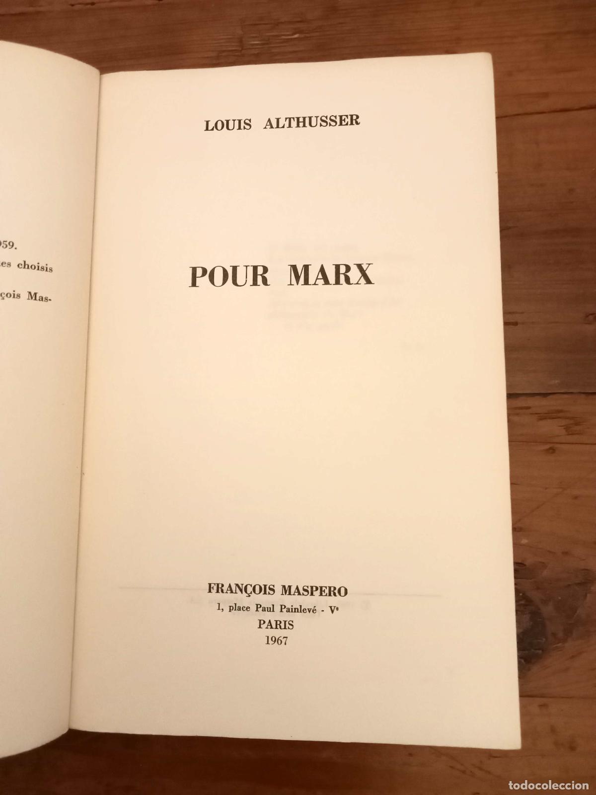 Libros: Louis Althusser - POUR MARX - Foto 2