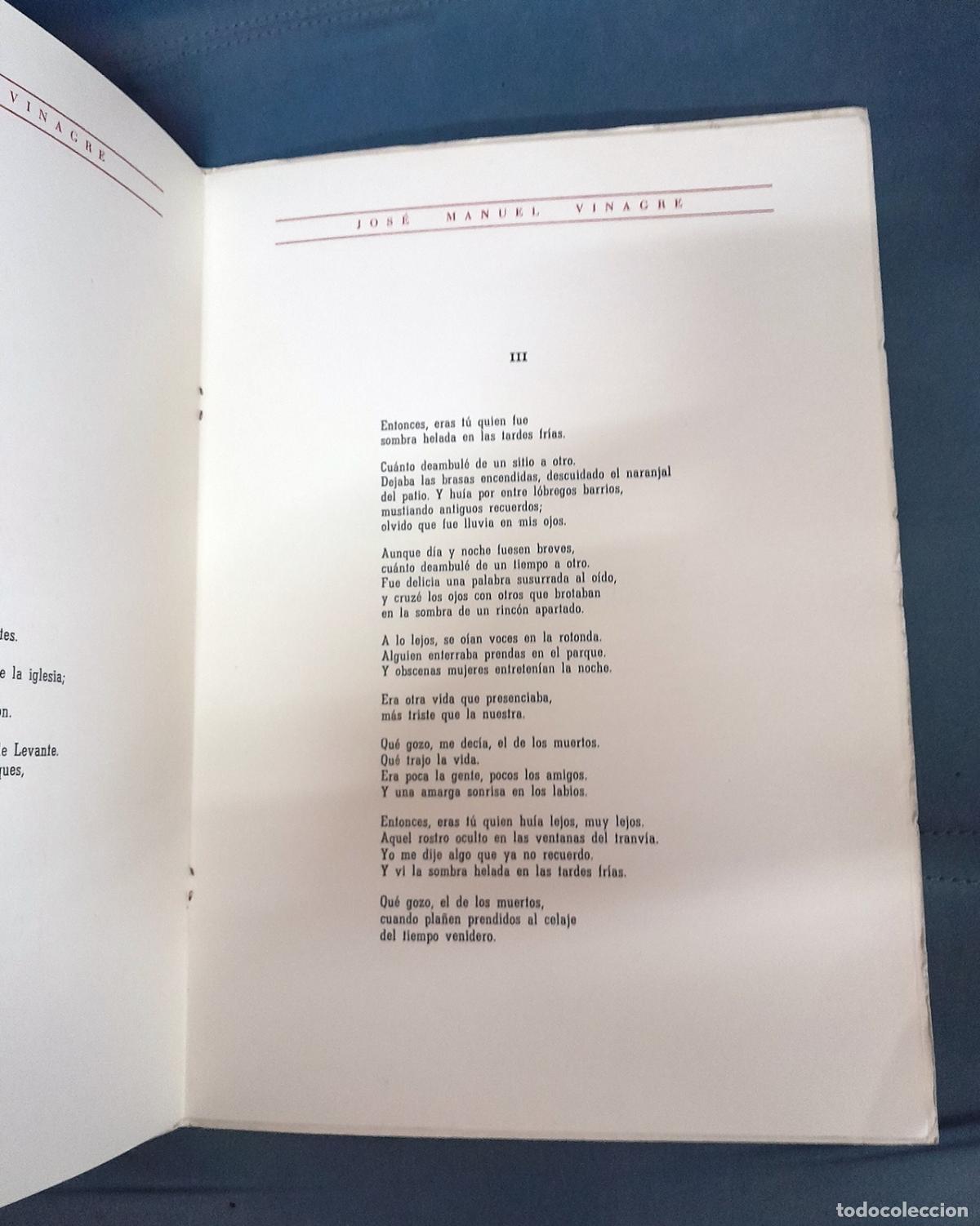 Libros: Jos&eacute; Manuel Vinagre - POEMAS. Triptico de la muerte - Foto 2