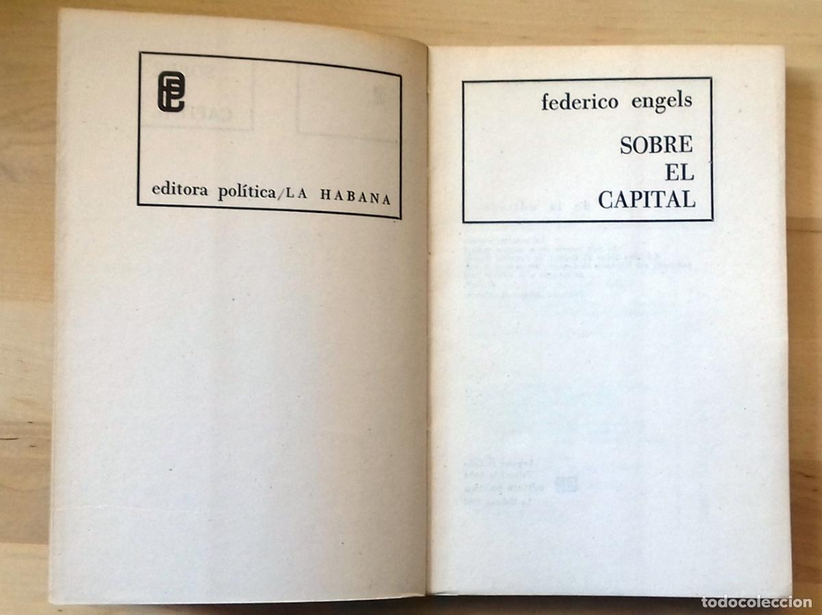 Libros: Federico Engels - SOBRE EL CAPITAL - Foto 2