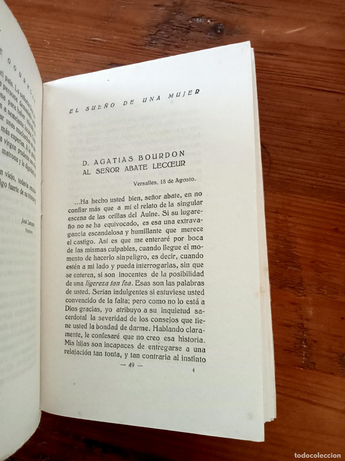 Libros: Remy de Gourmont - EL SUE&Ntilde;O DE UNA MUJER - Foto 3