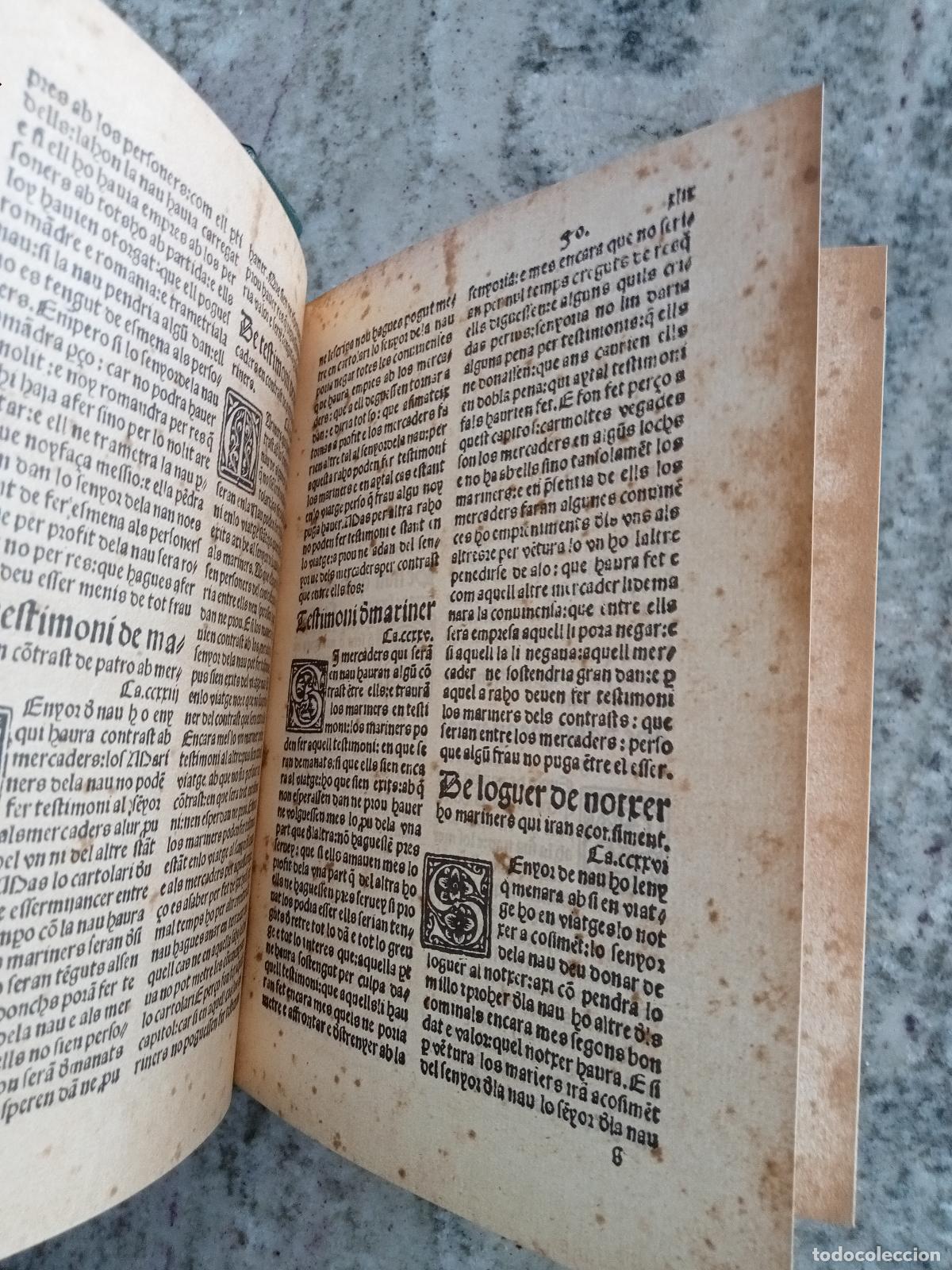 Libros: LLIBRE DEL CONSOLAT DE MAR. Facs&iacute;mil de ledici&oacute; de lany 1523. - Foto 2