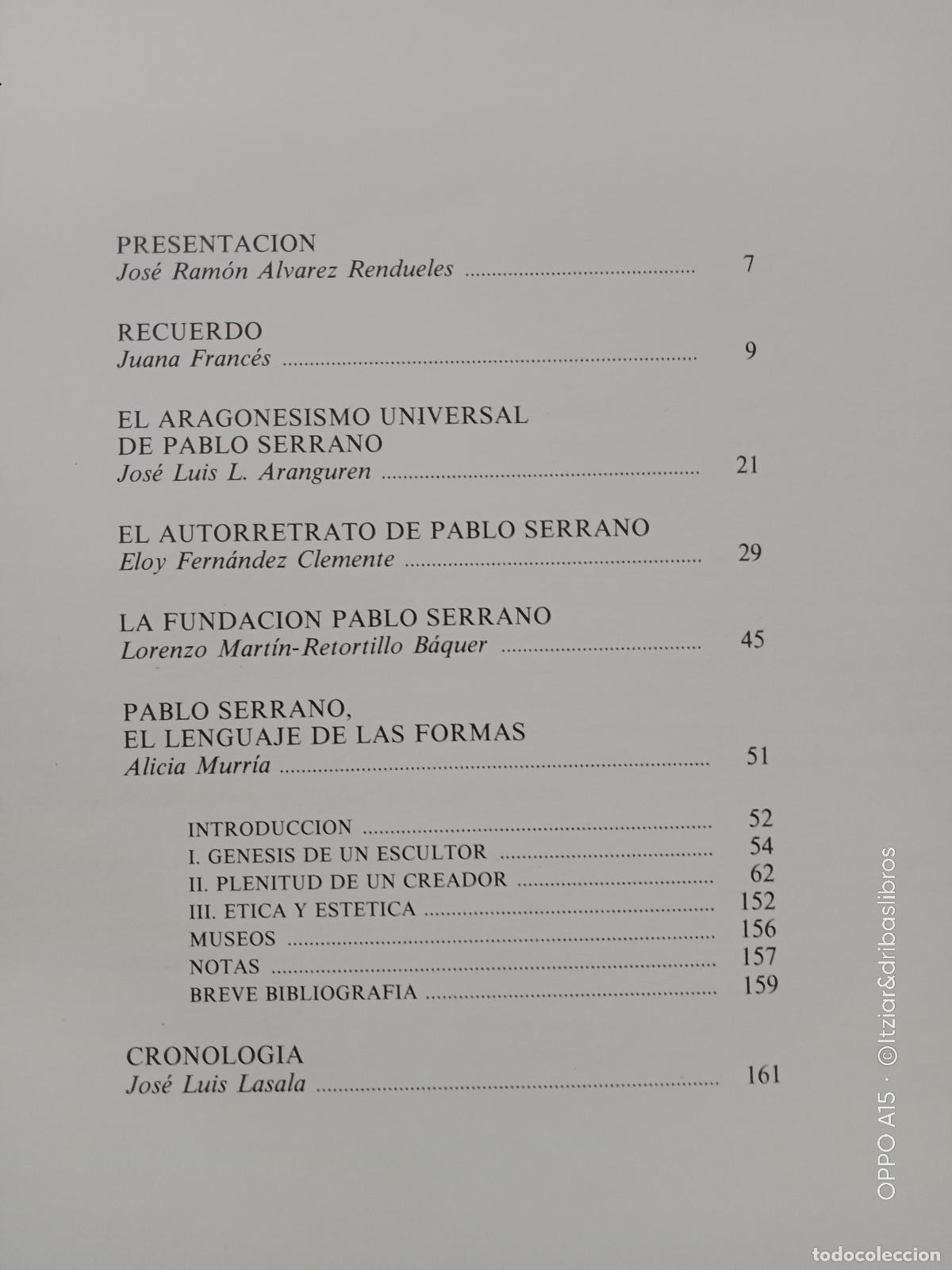 Libros: VARIOS - PABLO SERRANO - Foto 3