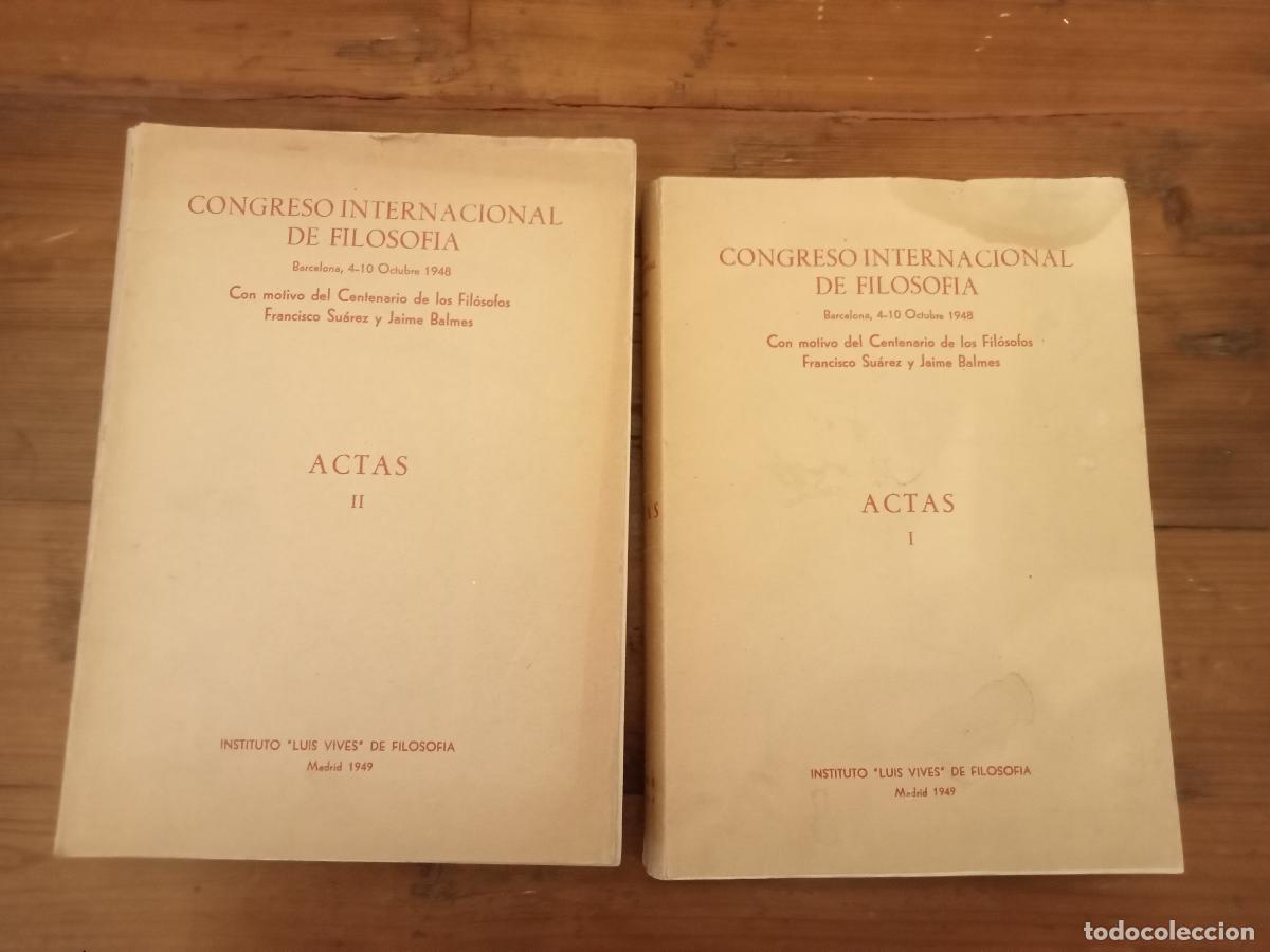 Livres: vvaa - CONGRESO INTERNACIONAL DE FILOSOFIA. Con motivo del Centenario de los fil&oacute;sofos Francisco Su&aacute;