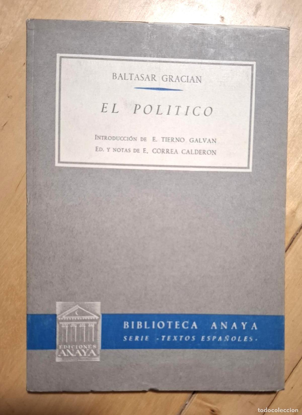 Libros: Baltasar Graci&aacute;n - EL POL&Iacute;TICO - Foto 1