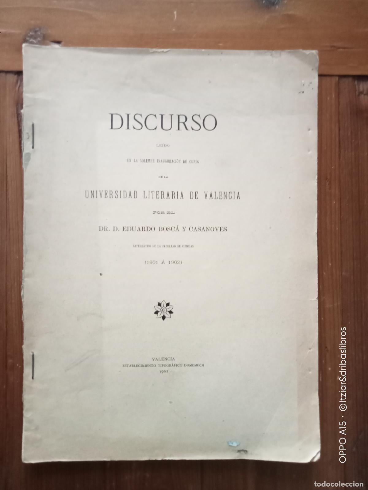 Livros em segunda m&atilde;o: Eduardo Bosc&aacute; y Casanoves - NOTAS HIST&Oacute;RICO-NATURALES A PROP&Oacute;SITO DE LA LOCALIDAD Y PROVINCIA DE VAL