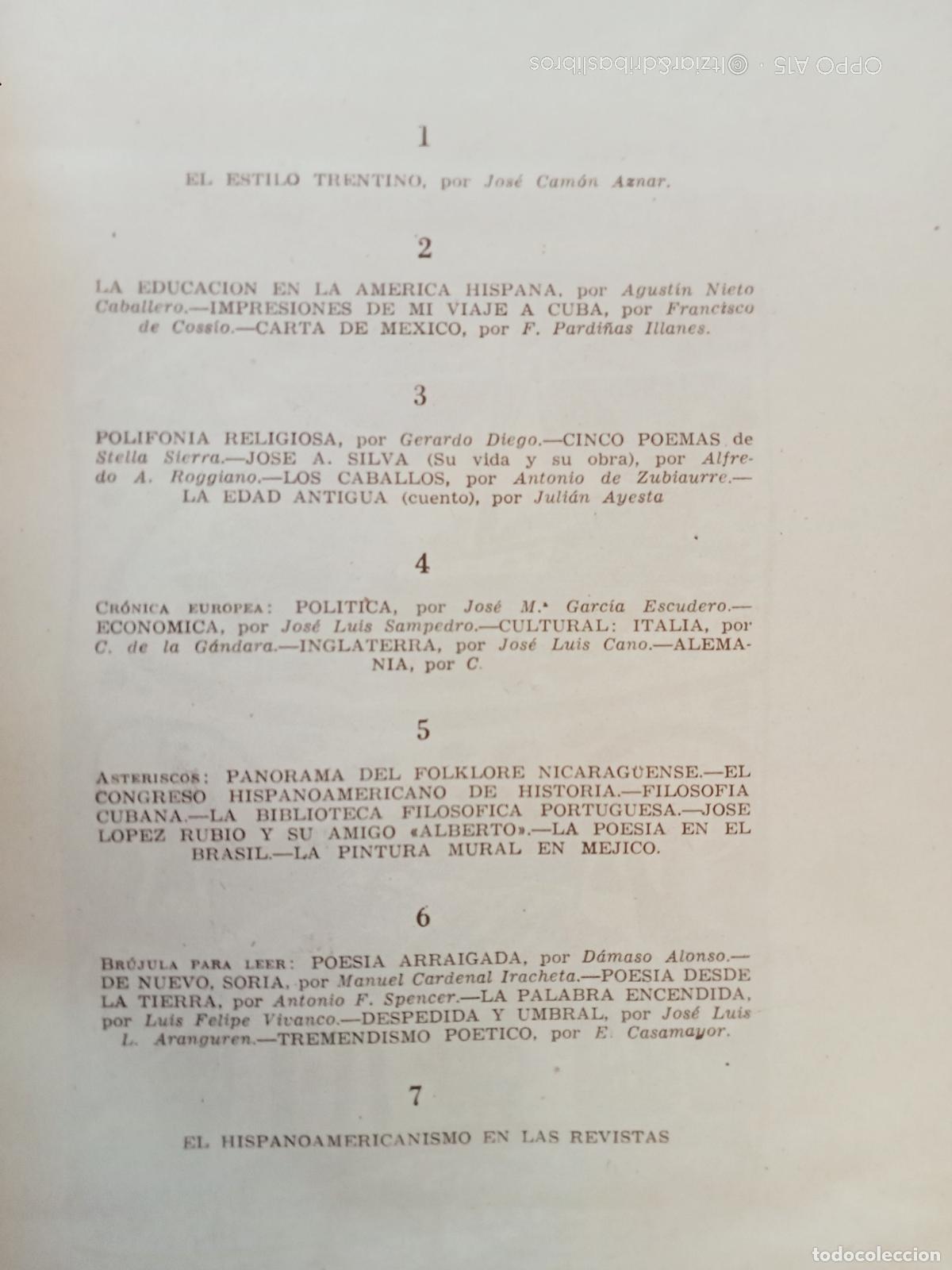 Libros: CUADERNOS HISPANOAMERICANOS. Mayo-Junio 1949. n&ordm; 9 - Foto 4