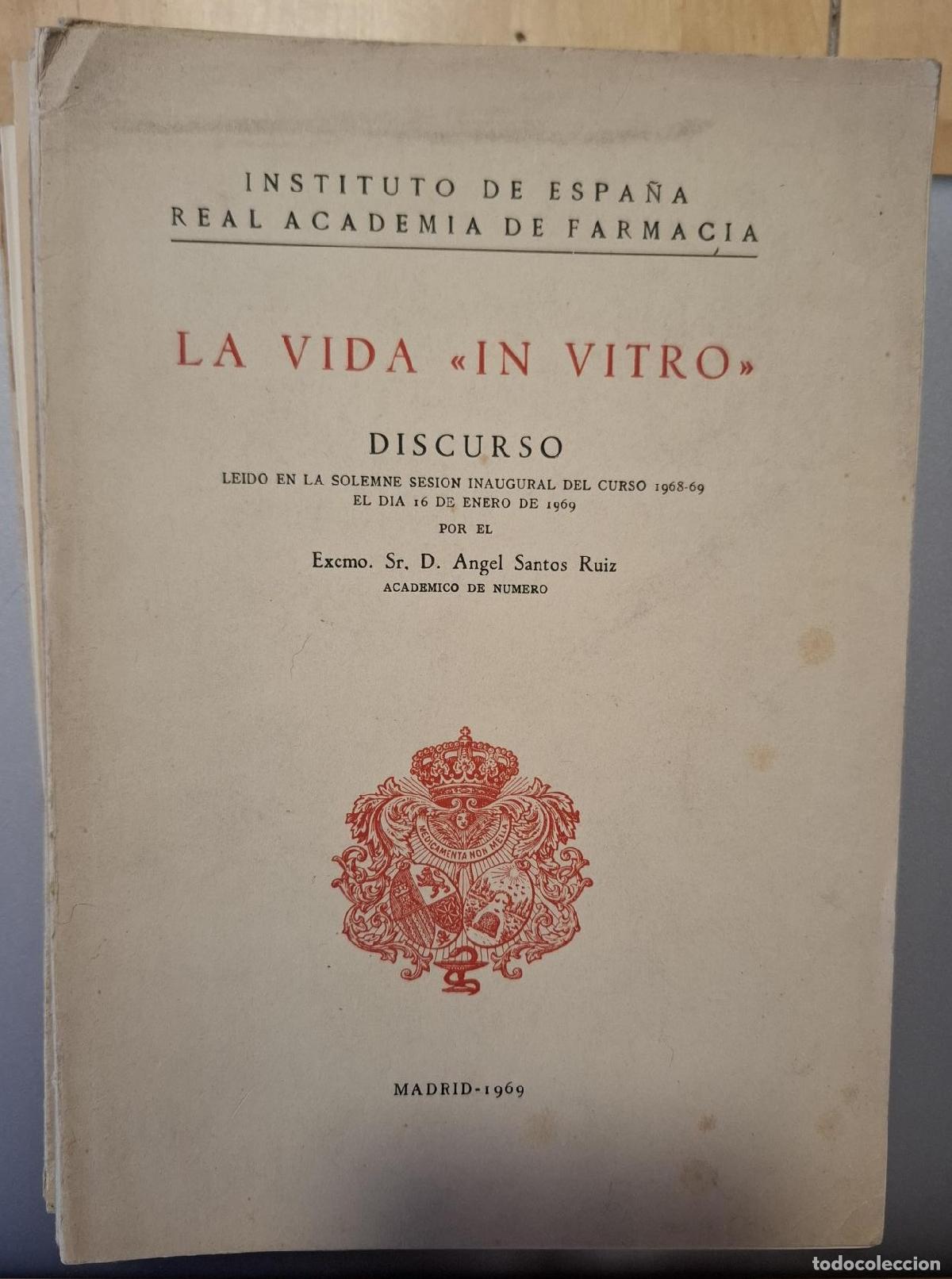 Libros: Angel Santos Ruiz - LA VIDA IN VITRO - Foto 1