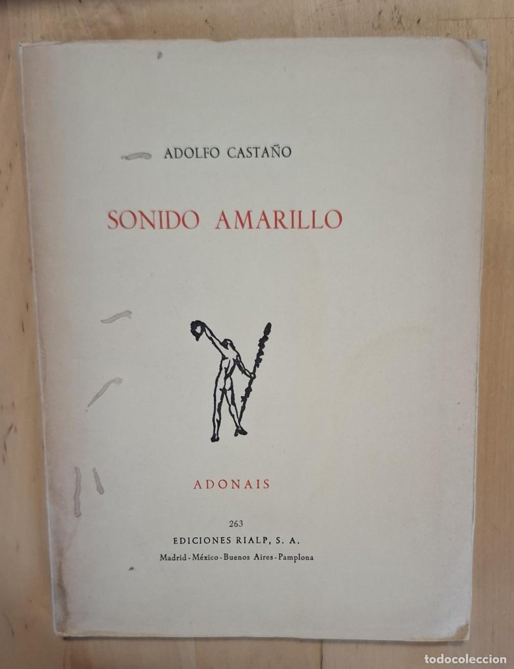 Libros: Adolfo Casta&ntilde;o - SONIDO AMARILLO - Foto 1